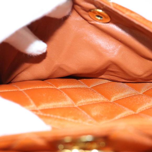 CHANEL Matelasse Shoulder Bag Nylon Brown CC Auth 60924A - Picture 11 of 16